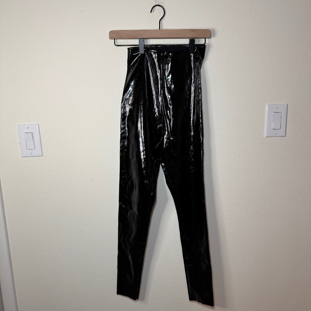 Commando Faux Leather Leggings Women's SM Black Edgy Contemporary
